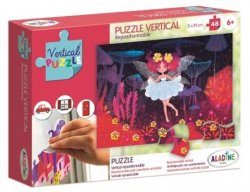 Aladine vertikální okenní puzzle - Víla 48 dílků