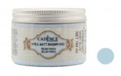 Cadence reliefní pasta křídová Shabby Chic 150 ml - světle modrá, baby blue