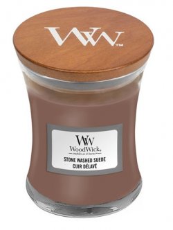 WoodWick svíčka - Stone Washed Suede