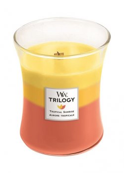 WoodWick svíčka Trilogy - Tropical Sunrise