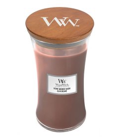 WoodWick svíčka - Stone Washed Suede