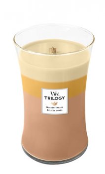 WoodWick svíčka Trilogy - Golden Treats