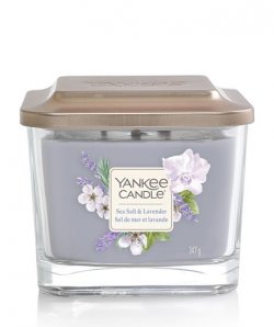 Yankee Candle svíčka Elevation 3 knoty - Sea Salt & Lavender 