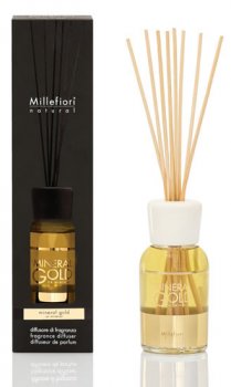 Millefiori Natural Difuzér 250ml - Mineral Gold  