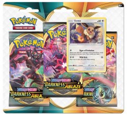 Pokémon TCG: Sword and Shield Darkness Ablaze 3 Blister Booster 