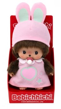 Monchhichi Zajíček v růžovém