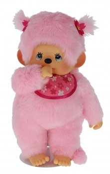 Monchhichi 45cm - růžová holka