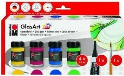 Marabu na sklo Glas Art sada 4 x 15 ml