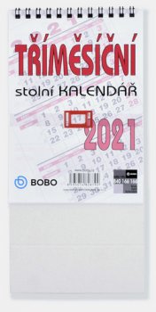 Tříměsíční stolní kalendář 2021 - stolní kalendář