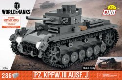 Stavebnice COBI WOT Pz. Kpfw. III Ausf. J, 1:48, 286 k