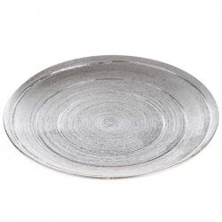 Keramický tác - stříbrný 25,5 cm