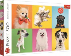 Puzzle: Šťastní psi 500 dílků