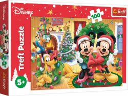 Puzzle: Vánoce s Mickey Mousem 100 dílků