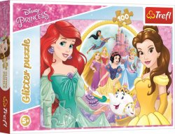Třpytivé Puzzle: Disney princezny 100 dílků