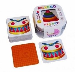 Pexeso Pro děti: 64 karet v plechové krabičce Hmaťák
