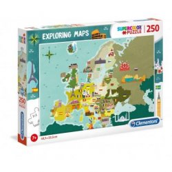 Puzzle Exploring Maps Skvělá místa v Evr