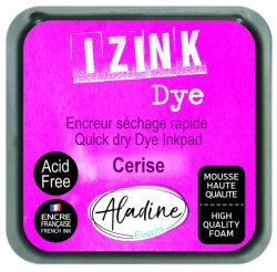 Aladine IZINK DYE razítkovací inkoust 8 x 8 cm - třešňová