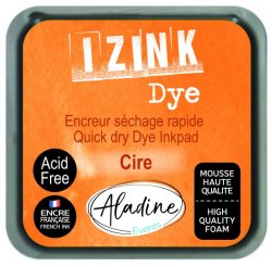 Aladine IZINK DYE razítkovací inkoust 8 x 8 cm - tmavě žlutá