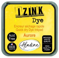 Aladine IZINK DYE razítkovací inkoust 8 x 8 cm - žlutá