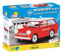 Stavebnice COBI - TRABANT 601 Hasiči, 77 kostek