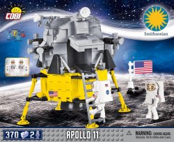 Stavebnice COBI - SMITHSONIAN Apollo 11 (50. výročí), 370 kostek, 2 figurky