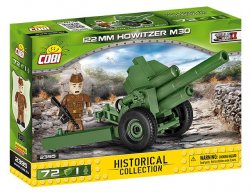 Stavebnice COBI - II WW Howitzer M-30, 72 kostek, 1 figurka