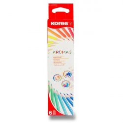 KROMAS, trojhranné pastelky 3 mm / 6 barev