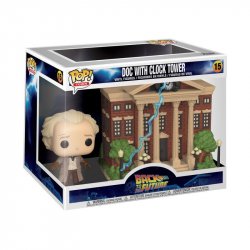 Funko POP Town: BTTF S4 - Doc w/Clock Tower