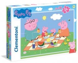 Clementoni Puzzle Maxi Prasátko Peppa / 24 dílků