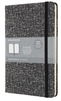 Moleskine: Zápisník Blend 19 tvrdé desky L linkovaný tmavě šedý