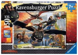 Ravensburger Puzzle Jak vycvičit draka: Vycvičení draci 150 dílků 