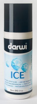 DARWI ICE satinovací barva na sklo 80ml bílá krycí