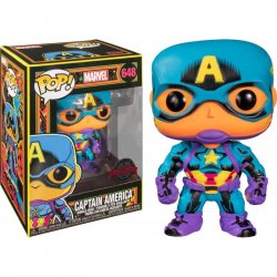 Funko POP Marvel: Black Light - Captain America