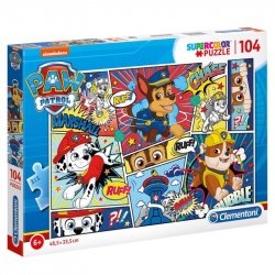 Clementoni Puzzle Supercolor Paw Patrol / 104 dílků