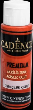 Cadence Premium akrylová barva / červená 70 ml