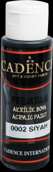 Cadence Premium akrylová barva / černá 70 ml