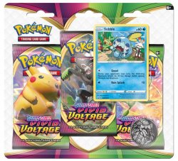 Pokémon TCG: Sword and Shield Vivid Voltage - 3 Blister Booster