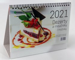 Kalendář 2021 Dezerty a moučníky - stolní