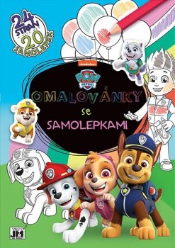 Omalovánky se samolepkami Tlapková patrola