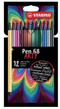 STABILO Fix Pen 68, sada 12 ks v kartonovém pouzdru 