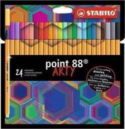 STABILO Fix Liner point 88, sada 24 ks v pouzdru 