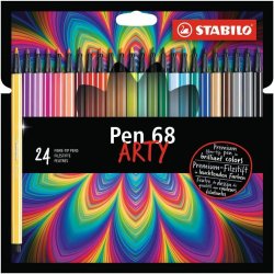 STABILO Fix Pen 68, sada 24 ks v kartonovém pouzdru 