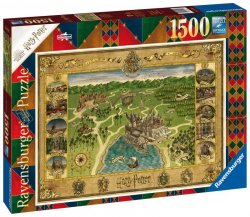 Ravensburger Puzzle - Mapa Bradavic 1500 dílků 