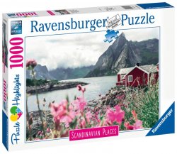 Ravensburger Puzzle Skandinávie - Lofoty, Norsko 1000 dílků 