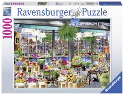 Ravensburger Puzzle - Květinový trh v Amsterdamu 1000 dílků 