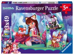 Ravensburger Puzzle - Kouzelná zvířátka 3 x 49 dílků 