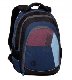 Bagmaster Studentský batoh DIGITAL 20 C BLUE/RED/LIGHT BLUE