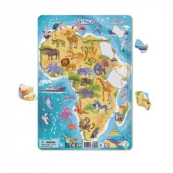 Dodo Puzzle rámové Zvířata Afriky 53 dílků