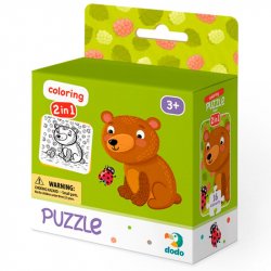 Dodo Puzzle s omalovánkou - Medvídek 16 dílků