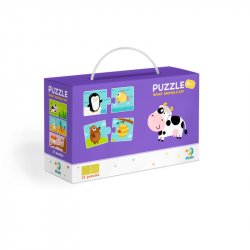 Dodo Puzzle Duo Co jedí zvířátka 12x2 dílků